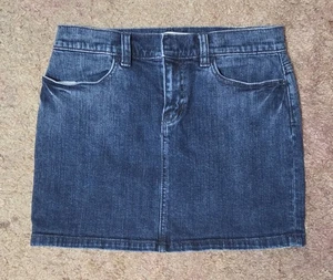 Gap Jeans Damen Gr. 6 dunkle Waschung Vintage Stretch Jeansrock - Bild 1 von 5