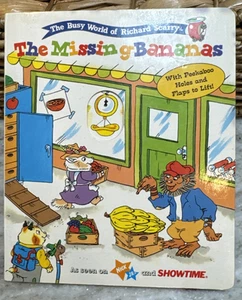 The Missing Bananas Richard Scarry s Best Board Books Ever 1st Ed Vintage - Picture 1 of 12