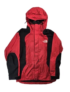 The North Face TNF Vintage 90s Gortex Red Zip Mountain Shell Jacket Men Small S - Bild 1 von 8