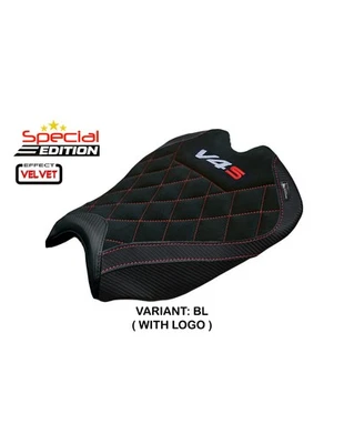 Cubierta de asiento de terciopelo especial Ducati Streetfighter V4S 2025 TPZ Italia Alcara nueva Foto 1 de 3
