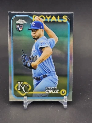 2024 Topps Chrome #187 Steven Cruz Refractors - Image 1 of 2