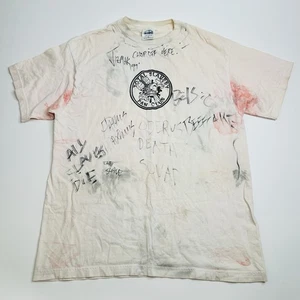 Vntg GWAR Total Slavery Fan Club Shirt SIGNED Autographed By GWAR Sz XL - Picture 1 of 14