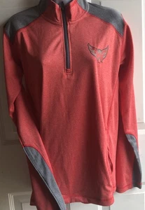 Washington capitals NHL Lightweight hockey  1/4 zip sz S red( Pink)Grey - Picture 1 of 7