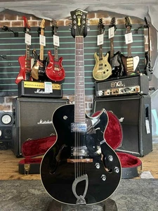 Guild Starfire II Black 1997 Hollow Body Electric Guitar - Picture 1 of 16