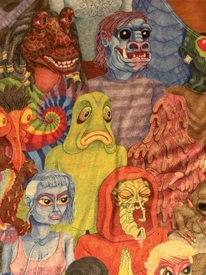 Threadless Fabulous Colorful Monster Alien Tank Top Fashion Streetwear Star Wars - Image 1 of 4