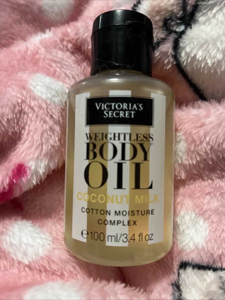 Victoria Secret Algodón Hidratante Complejo Algodón Leche Aceite Corporal Sin Peso 3.4 OZ Foto 1 de 1