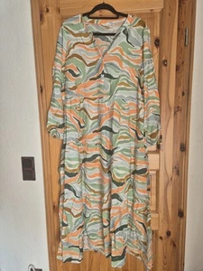Tom Tailor 💞 Maxikleid Kleid Sommer Stufenkleid Boho Hippie 40 L XL bunt - Bild 1 von 4