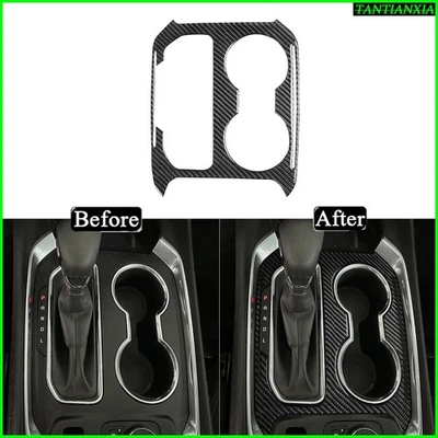 Real Carbon Fiber Console Gear Shift Panel Trim For Chevrolet Traverse 2018-23 - Image 1 of 4