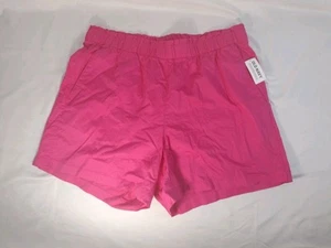 Old Navy High-Waisted Poplin Pull-On Shorts Women 5-inch inseam Size L Nwt Pink - Picture 1 of 10