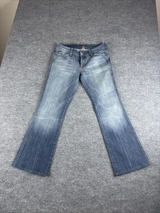 Pantalones de mezclilla 7 For All Mankind bolsillo en A para hombre 32x30 azul lavado medio corte bootcut - Imagen 1 de 7