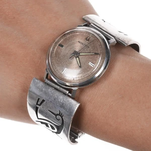 Loren Phillips Hopi Overlay Uhrenspitzen mit Bulova Accutron - Bild 1 von 10