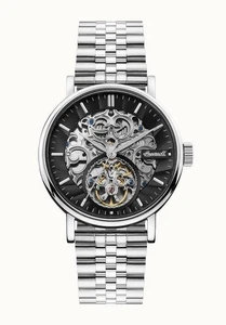 Ingersoll The Charles Stainless Steel Black Skeleton Dial I05804B Mens Watch - Picture 1 of 6
