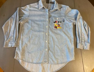 Mickey Mouse Knopfleiste Damen groß Minnie Shy Chambray Disney Jerry Leigh Core - Bild 1 von 11