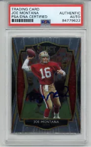 JOE MONTANA SIGNED AUTO 2020 PANINI SELECT SAN FRANCISCO 49ERS RARE PSA/DNA - Picture 1 of 2