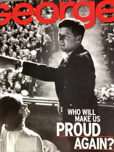 George Magazine JFK Jr 2000 Politics Reagan Brinkley Latifah Simpsons Great Ads! - Picture 1 of 24