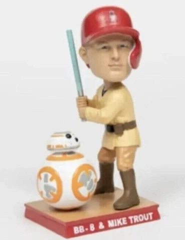 2023 Mike Trout SGA Bobblehead Anaheim Angels Star Wars Bobblehead Cover