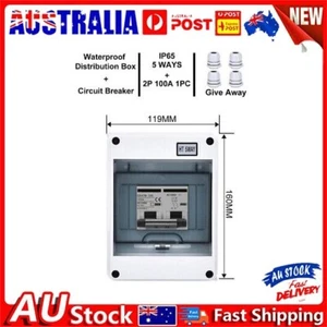PV Disconnect Box DC1000V Circuit Breaker Solar Isolator-Switch 6-125A - Picture 1 of 23