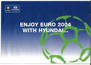 Hyundai Range Euro 2004 Wallchart 2004 UK Market Foldout Sales Brochure - Picture 1 of 2