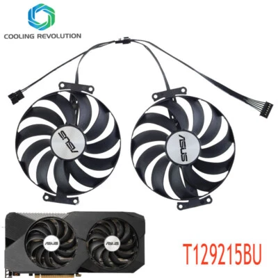 T129215BU Graphics Card Fan For ASUS RTX3060 O12G GAMING - Image 1 of 2