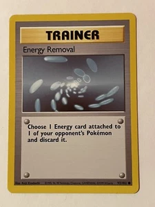 Pokémon TCG Energy Removal Base Set 92/102 Regular Unlimited Common - Picture 1 of 2