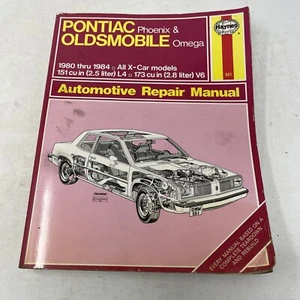 Manual de reparación Haynes Pontiac Phoenix & Oldsmobile Omega 1980 a 1984 X-Car - Imagen 1 de 4
