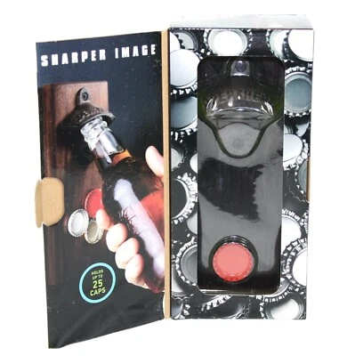 Sharper Image Cap Catching Magnetic Bottle Opener New in Box - Image 1 of 4