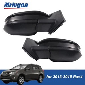 Par de espejos retrovisores laterales sin calefacción para Toyota RAV4 13-15 construidos en Japón o América del Norte - Imagen 1 de 8