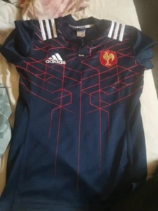 France 2016 Rugby Jersey shirt Mens Size Small Adidas 6 Nations Ex Con Amazing - Picture 1 of 8