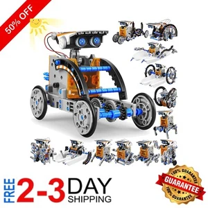 Kit Robot ad Energia Solare STEM per Bambini - 13 Modelli Diversi per Costruire e Giocare - Foto 1 di 9