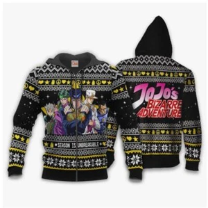 Jojo's Bizarre Adventure Anime Kapuzen Sweatjacke Hoodie Jacke Jacket Pulli Coat - Picture 1 of 2