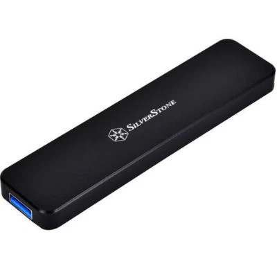 Silverstone MS09B M.2 SATA SSD (B Key) Retractable USB3.1 Aluminum Ext Enclosure - Image 1 of 3