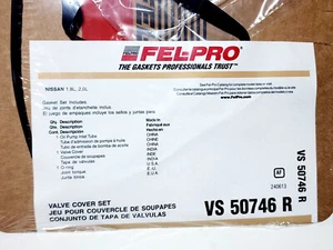 🇨~ Fel-Pro VS 50746 R - Engine Valve Cover Gasket Set fits NISSAN 1.8L 2.0L - Picture 1 of 2
