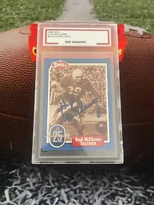 Swell Hugh MCELHENNY #80 1988 auténtico automático ~ BSG auténtico San Francisco 49ers - Imagen 1 de 2