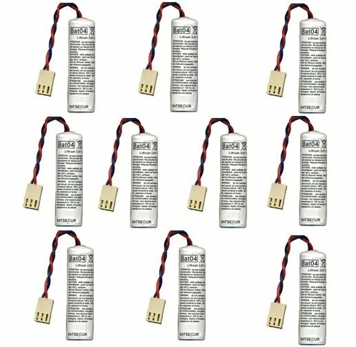 Batsecur 10 batteria litio bat04 compatibile batli04 logisty 3,6V 2,7Ah hager
