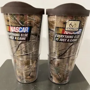 Two NASCAR Real Tree Camo 24 Oz Tervis Tumblers With Bonus Tumbler - Picture 1 of 5