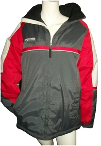 Vintage Columbia Jacket TECTONIC 18/20 2XL Gray / Red Ski Snow Full Zip Outdoor - Picture 1 of 21