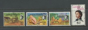 Cayman Islands QEII 1974 various values to $2 used - Picture 1 of 1