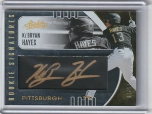 2021 Absolute Ke'Bryan Hayes Rookie Signatures GOLD Autograph Auto #d 1/10 kb - Picture 1 of 1