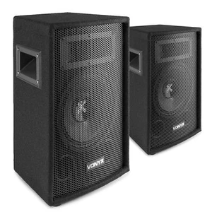 Vonyx SL8 8" Passive PA Speaker Pair 800W DJ Party Disco Sound System - Picture 1 of 12