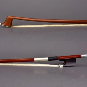 Pro Master Pernambuco Cello Bow 4/4 Ebony No eye Frog Silver Parts Fast Long 82g - Picture 1 of 12