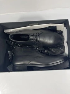 Gordon Rush Glasgow Shoes Mens Size 9.5 Black Leather Weatherproof Dress Boots - Picture 1 of 10