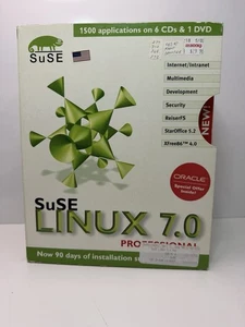 SuSE Linux 7.0 Professional Box Set • 6 CDs + DVD + Bonus CD • Complete Kit  - Picture 1 of 8