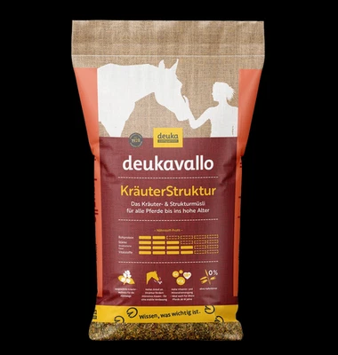 deuka deukavallo KräuterStruktur 15 kg Pferdefutter Kräutermüsli Immunsystem - Bild 1 von 3