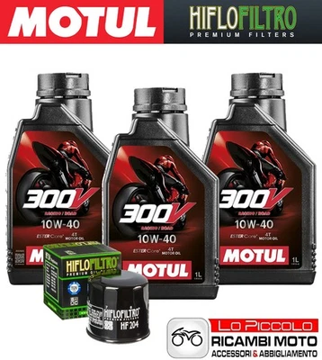 Kit Tagliando 3 OLIO [MOTUL] 300V 10w40 + FILTRO Honda CBR 600 RR 2009 2010 2011 - Изображение 1 из 4