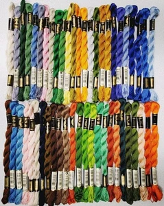 50 DMC Skeins #5 Perle Embroidery Floss Lot of 50 Different Colors A - Picture 1 of 7