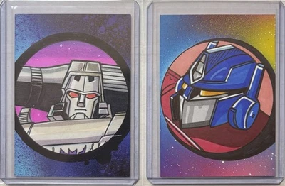 2024 Dynamite Transformers 40th MEGATRON & OPTIMUS PRIME Sketch Card Eric Medina - Image 1 of 2