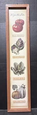 Vegetables Art Wood Hanging Wall Decor 28.2” x 6.2” New - Image 1 of 4