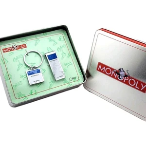 MONOPOLY Boardwalk CALIBRI Clip para Dinero y Llavero JUEGO DE CAJA DE REGALO en Lata NUEVO NOS - Imagen 1 de 14