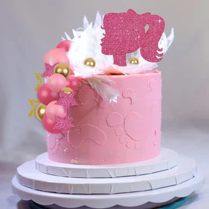 31 Pezzi Topper per Torte Rosa per Bambine Compleanno, Baby Shower e Decorazione Matrimonio - Foto 1 di 12