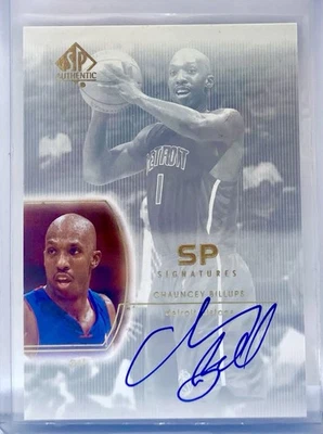 2003-04 Upper Deck SP Chauncey Billups Signatures Auto #CB1 Autographed - Image 1 of 2